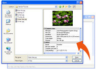 Image Open Save Dialog screenshot